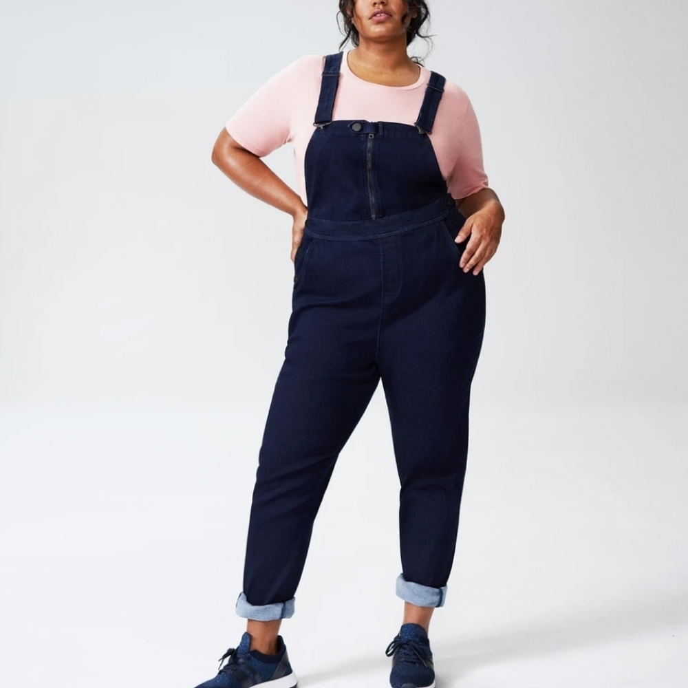 NWOT US Olivia Denim Overalls - Dark Indigo 22/24